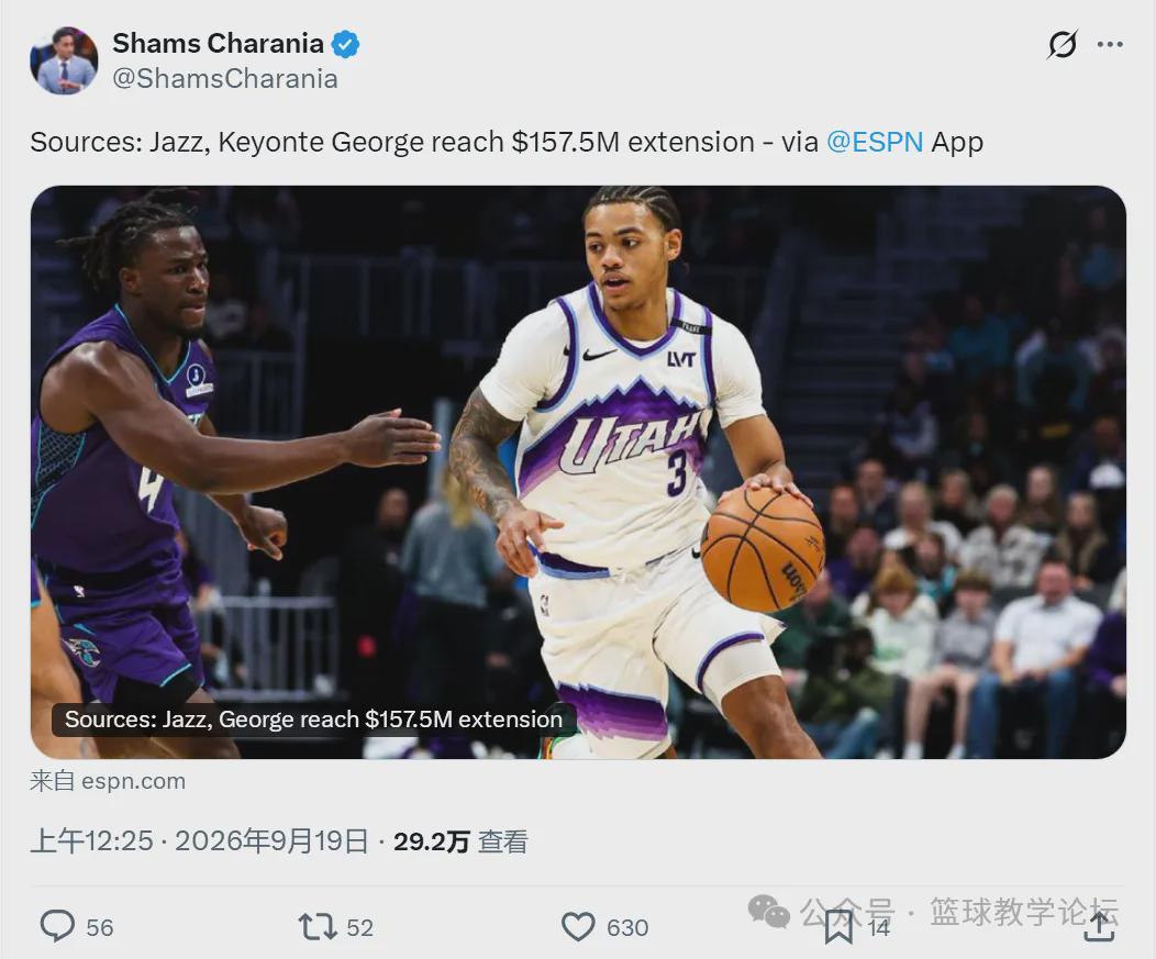 5年1.575亿!正式签约!NBA又一份大合同